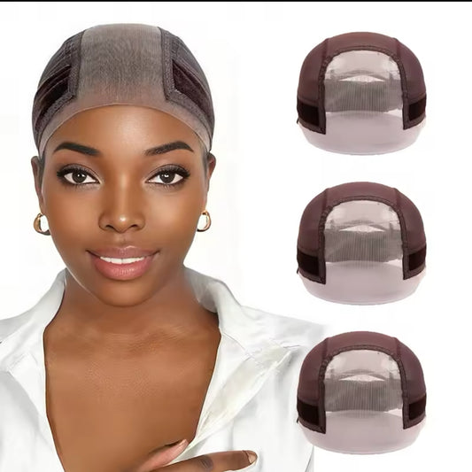 U Part Lace Wig Grip Cap For Women Adjustable Wig Cap With Headband Non-Slip Wig Gripper To Keep Wigs Lace Front In Place