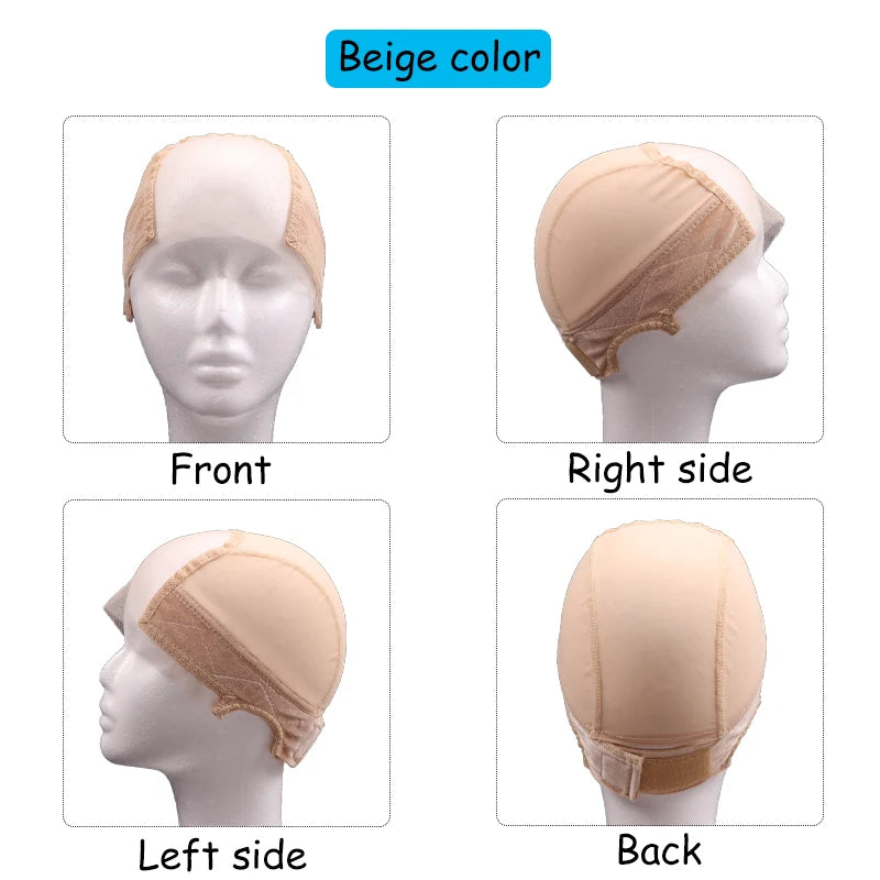 U Part Lace Wig Grip Cap For Women Adjustable Wig Cap With Headband Non-Slip Wig Gripper To Keep Wigs Lace Front In Place