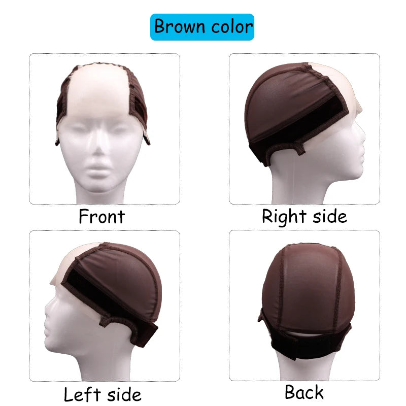 U Part Lace Wig Grip Cap For Women Adjustable Wig Cap With Headband Non-Slip Wig Gripper To Keep Wigs Lace Front In Place