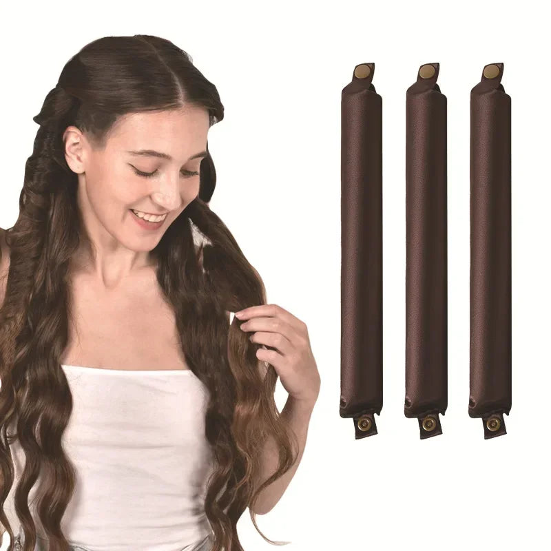 Heatless Hair Curlers Satin Curling Rod Headband No Heat Silk Curls Lazy Hair Rollers Soft Hair Curler to Sleep In Styling Tools